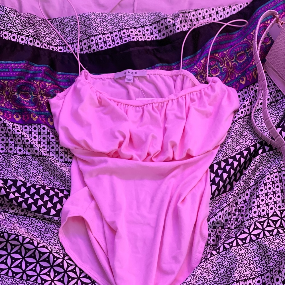 Pink bodysuit